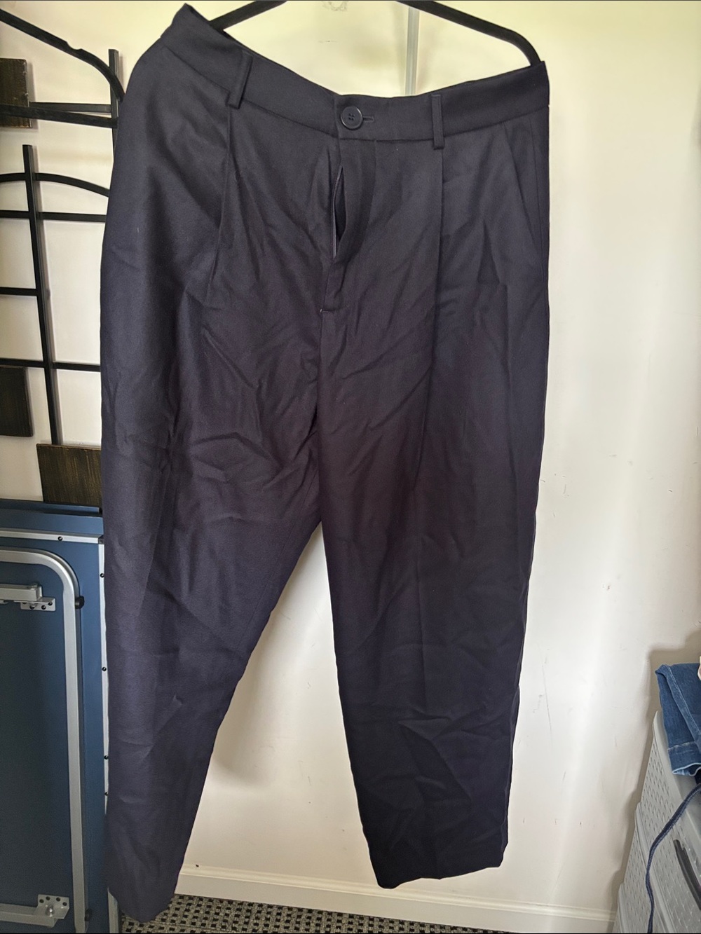 The Frankie Shop Men's Navy Dress Trousers 2 Pairs